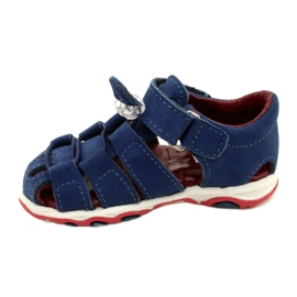 Sandali in pelle ragazzi Mazurek 1364 blu navy 2