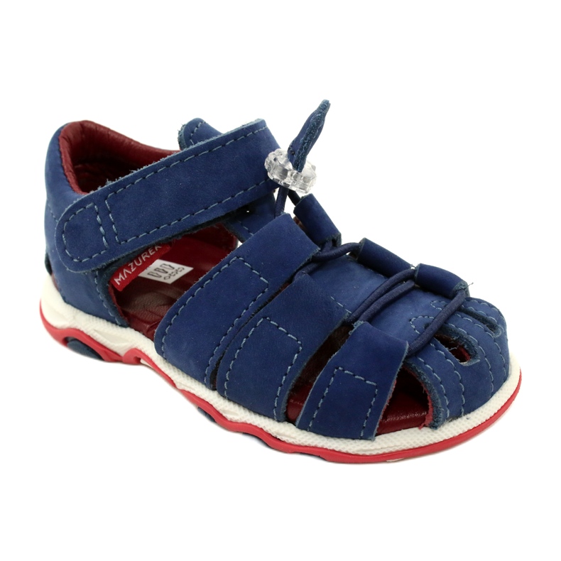 Sandali in pelle ragazzi Mazurek 1364 blu navy 1