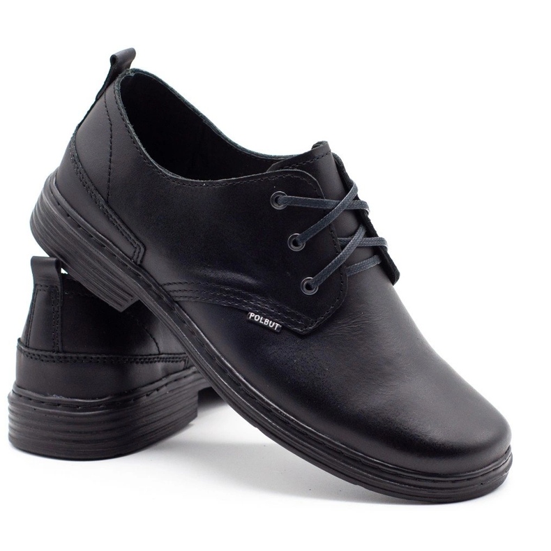 Polbut Scarpe da uomo nere 191K nero 3