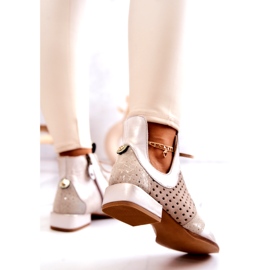 Stivali in pelle Maciejka 05541-25 Beige chiaro 4