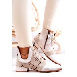 Stivali in pelle Maciejka 05541-25 Beige chiaro 3