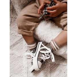 Sneaker alte verdi-khaki per bambini verde 1