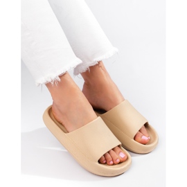 Pantofole donna crema Shelovet beige 2