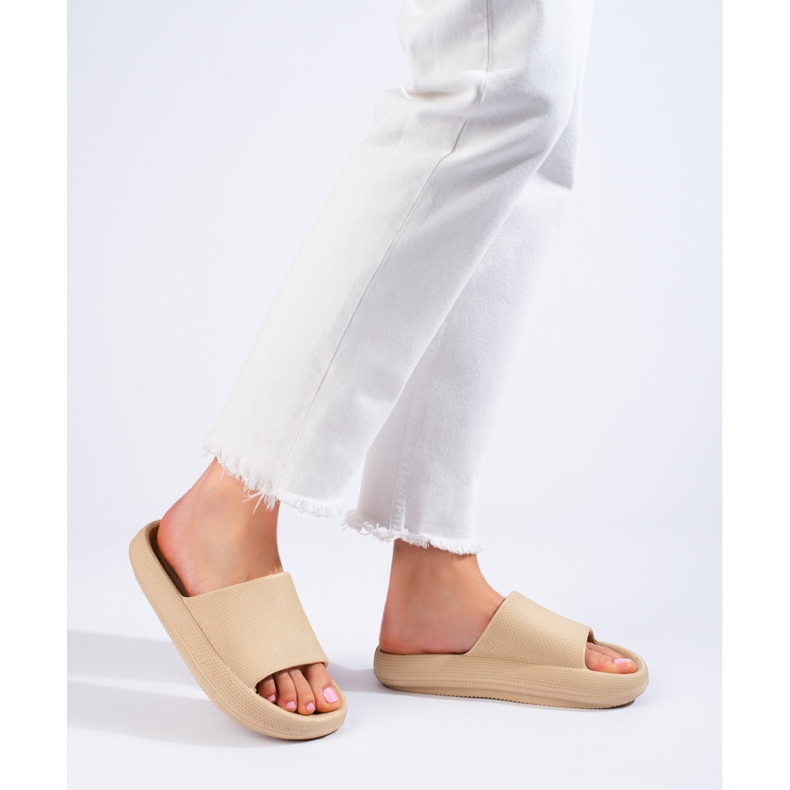 Pantofole donna crema Shelovet beige 1