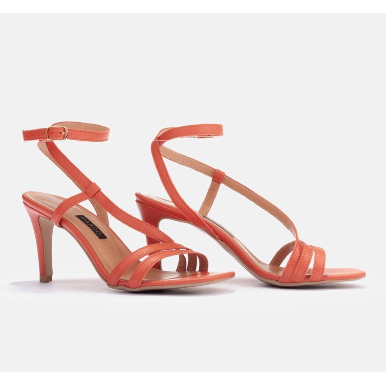 Marco Shoes Sandali con tacco alto arancia 2
