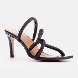 Marco Shoes Tacchi con cinturino tubelare nero 1