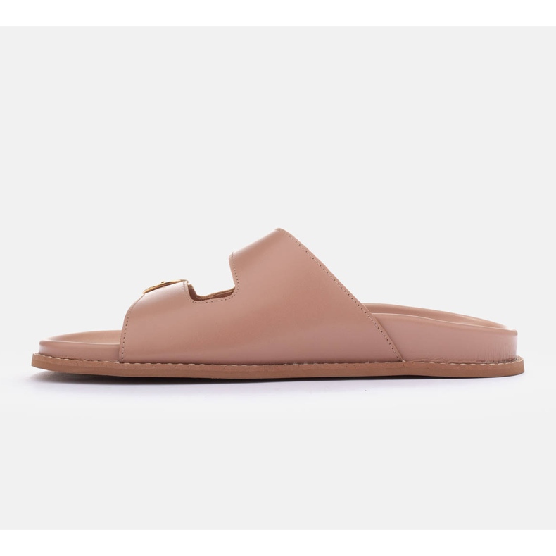 Marco Shoes Pantofole con fibbie beige 1