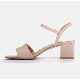 Marco Shoes Sandali con tacco midi beige 1