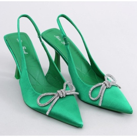 Décolleté con tacco aperto Hannah Green verde 1