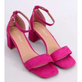 Sandali Rocco fucsia con tacco basso rosa 1