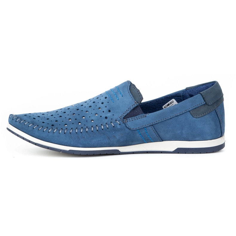 KOMODO Scarpe uomo mocassini 876 estate blu 1