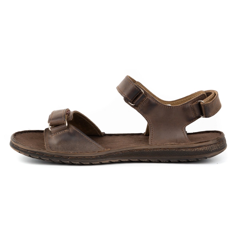 KOMODO Sandali in pelle da uomo marroni 881K marrone 1