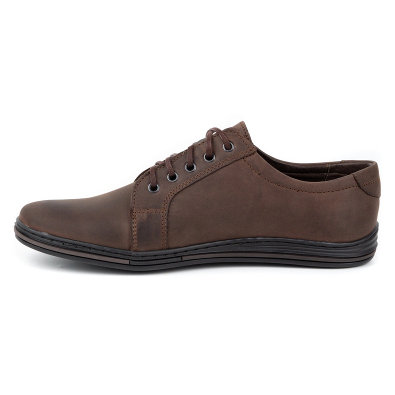 Polbut Scarpe da uomo in pelle 320 testa di moro marrone 1