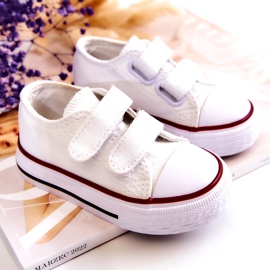 FR1 Sneakers Per Bambini Con Velcro Bernie Bianco 1