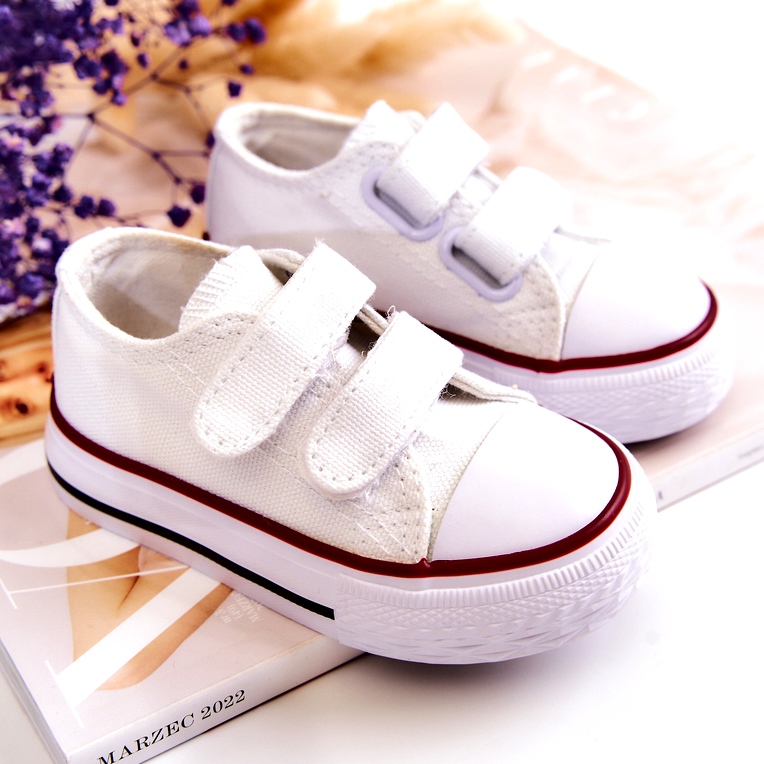 FR1 Sneakers Per Bambini Con Velcro Bernie Bianco 1