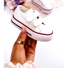 FR1 Sneakers Per Bambini Con Velcro Bernie Bianco 3