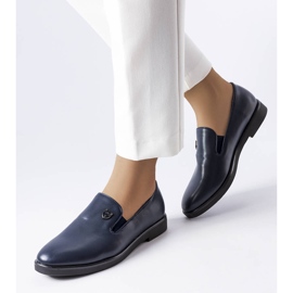 Scarpe Concord in tinta unita blu navy 1