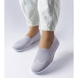 Sneaker senza lacci di colore grigio di Mazuret 1