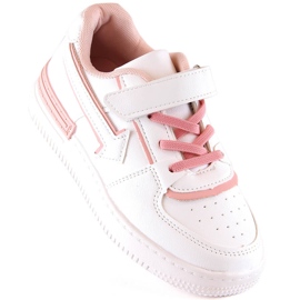 Scarpe sportive da bambina con velcro bianche Vinceza 34628 bianco 1