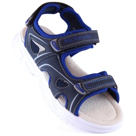 McKeylor 47701 sandali con velcro blu navy per ragazzi 1