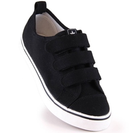 Sneakers da bambino con velcro nere News 5791 nero 1