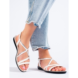 Vinceza sandali bianchi da donna bianco 2