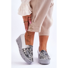 Sneakers con Zeppa in Pelle Maciejka 5814A-11 Bianco-Nero bianca 1