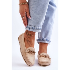 Mocassini Scamosciati Donna Beige Sorento 1