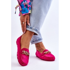 Mocassini In Pelle Scamosciata Da Donna Fucsia Sorento rosa 2