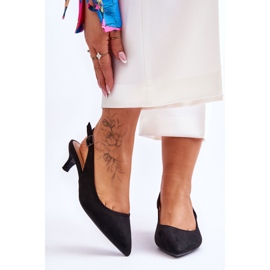 Décolleté basse spuntate nere Lia nero 1