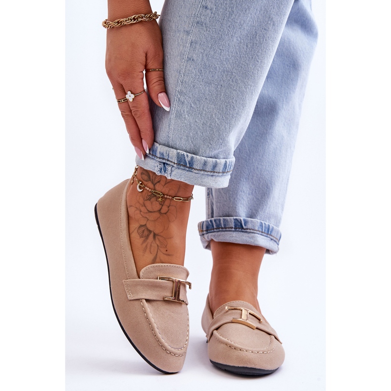 Mocassini Classic Slip On Carly Beige Chiaro 1