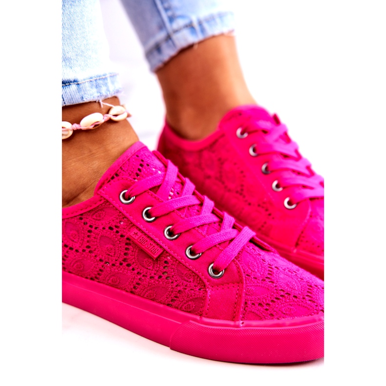 Sneakers traforate Big Star JJ274060 Rosa 8