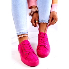 Sneakers traforate Big Star JJ274060 Rosa 1