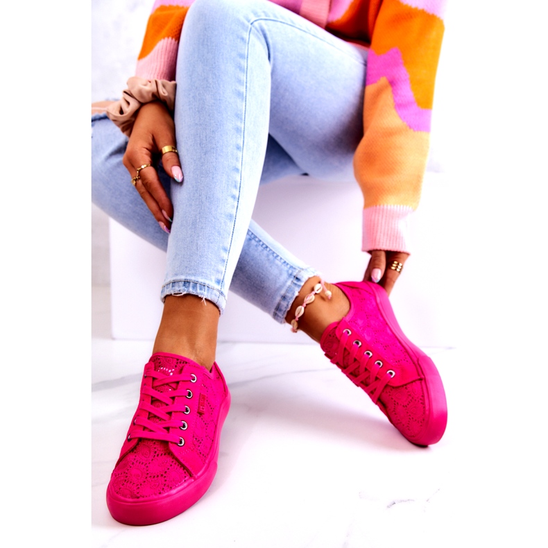 Sneakers traforate Big Star JJ274060 Rosa 2