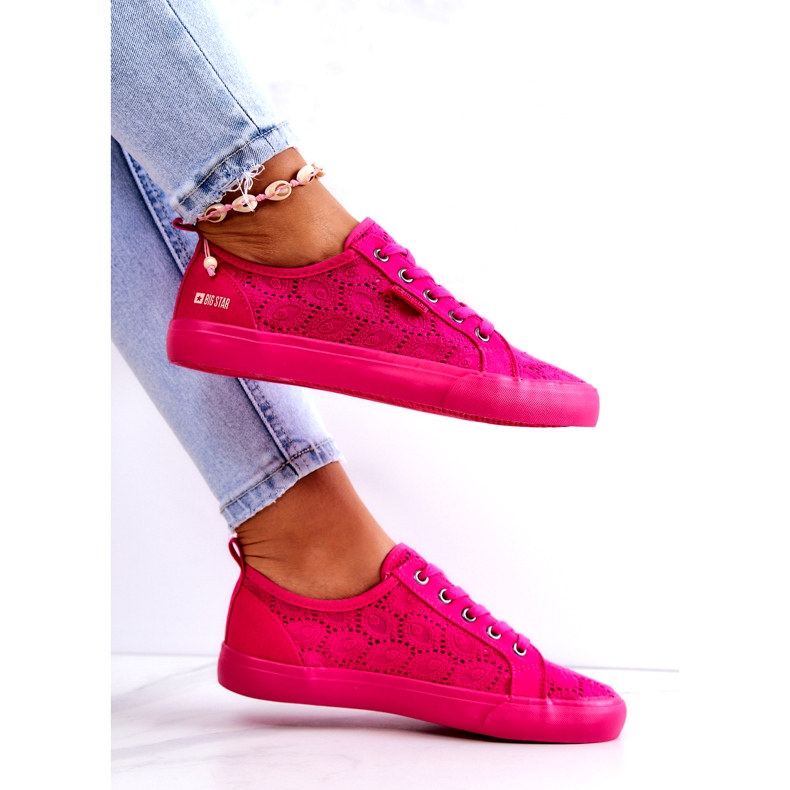 Sneakers traforate Big Star JJ274060 Rosa 6