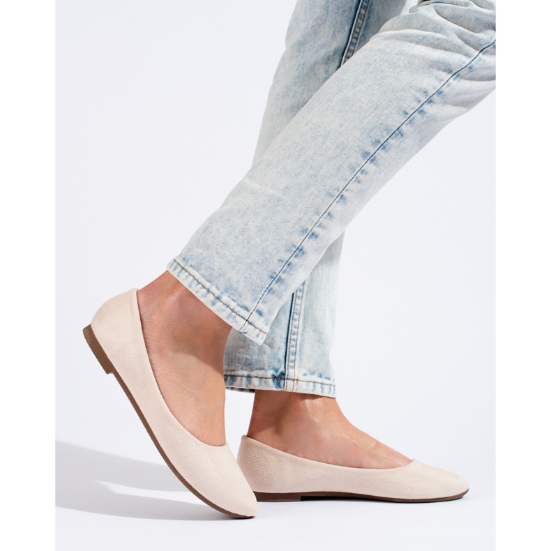 W. Potocki Ballerine classiche beige da donna in camoscioPotocki 1