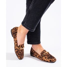 Mocassini senza lacci da donna in camoscio Shelovet marrone 1