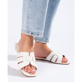 Pantofole da donna classiche bianche Shelovet bianca 1