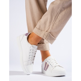 Scarpe sportive classiche bianche Shelovet bianco 2