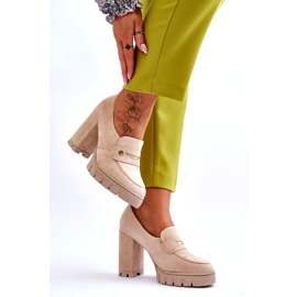 Vinceza Elegante Camoscio Tacchi Alti Beige Mintore 2