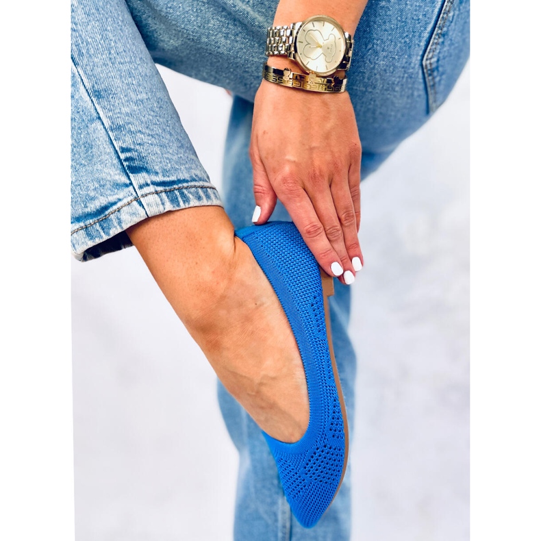 Ballerine traforate Forlani Blu 2