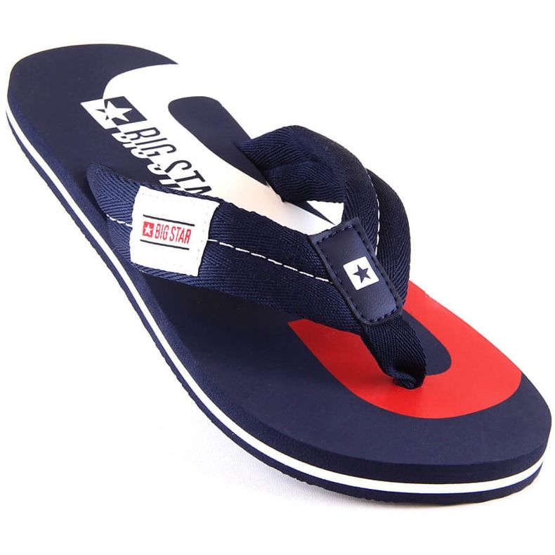 Ciabatte da uomo Big Star JJ174528 blu 1