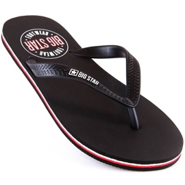 Infradito da uomo nere Big Star JJ174536 nero 1