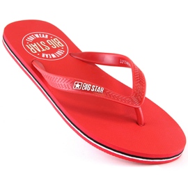 Infradito da uomo rosse Big Star JJ174538 rosso 1