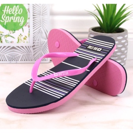 Infradito piatto da donna rosa Big Star JJ274A352 1