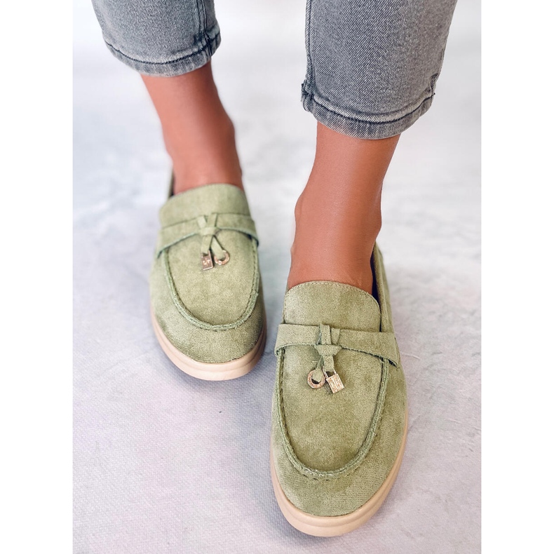 BM Mocassini in camoscio di Ottavia Green verde 1