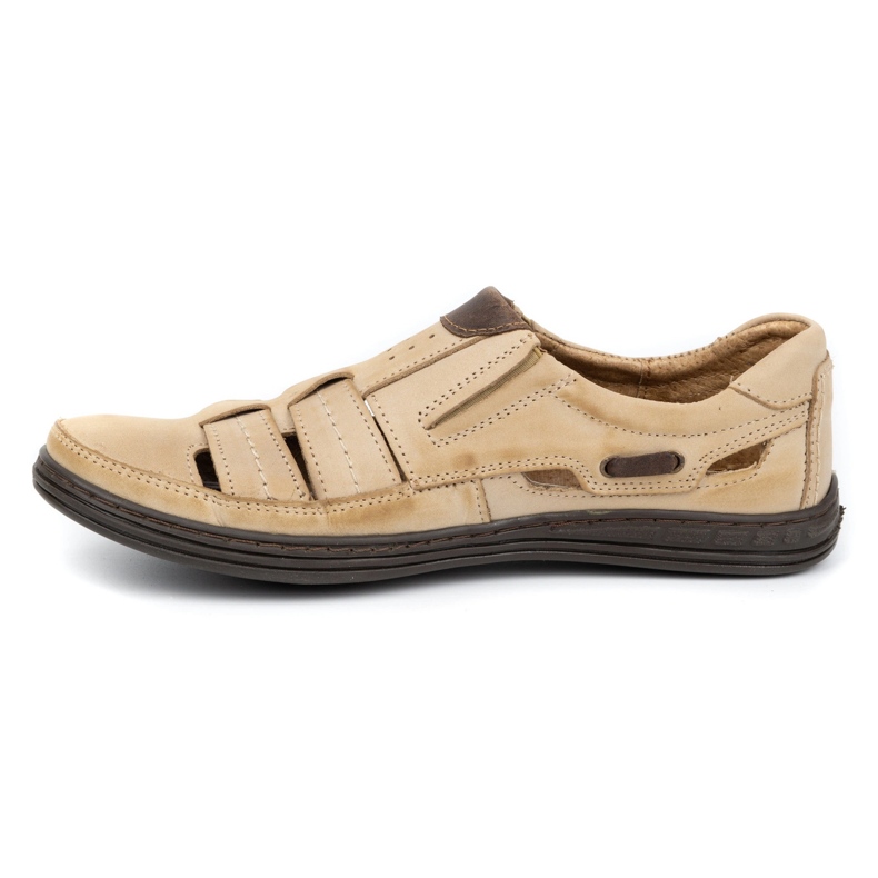 Polbut Scarpe da uomo traforate 06 per beige estivo 2