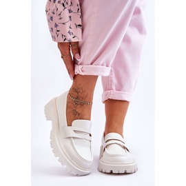 Mocassini slip on con plateau bianchi Riverside bianca 2