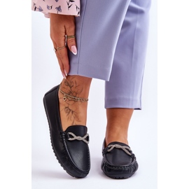 FC3 Mocassini senza lacci da donna con abbellimento glitter nero This Moment 1