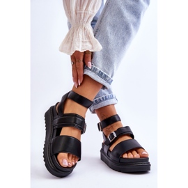 FM1 Sandali Donna Con Cinturino Hever Nero 2